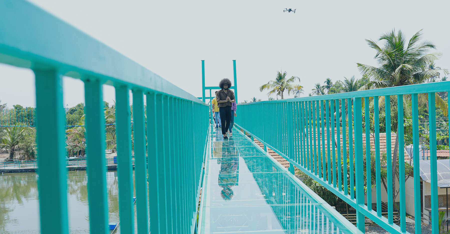 Glass Bridge in Cherai, Kerala