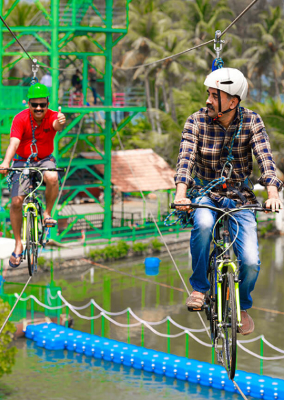 Sky cycling in Cherai
