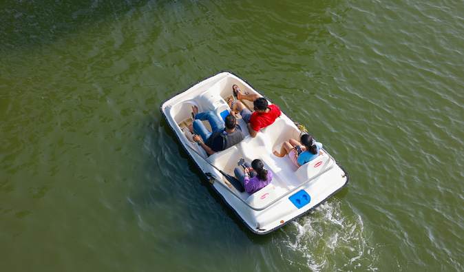 Indriya Sands Adventure Park - pedal boating in Cherai, Kerala